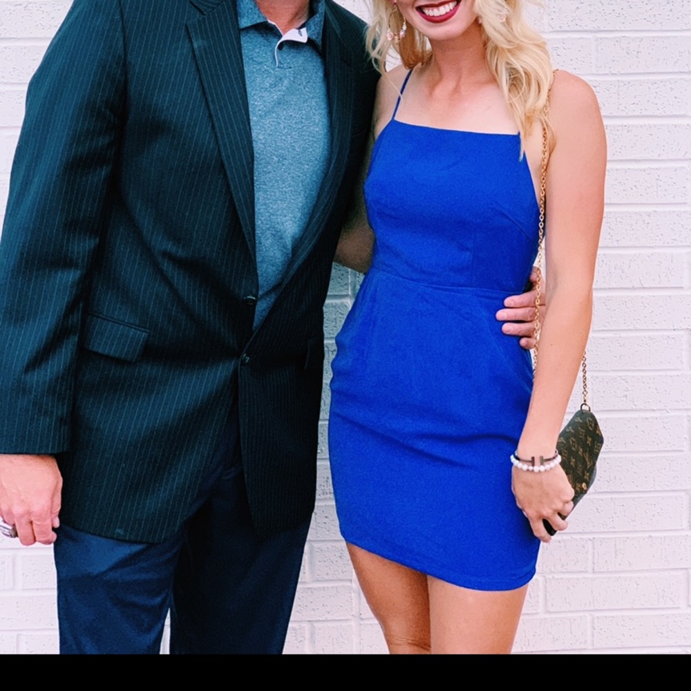 Cobalt Blue Superdown Mini Dress